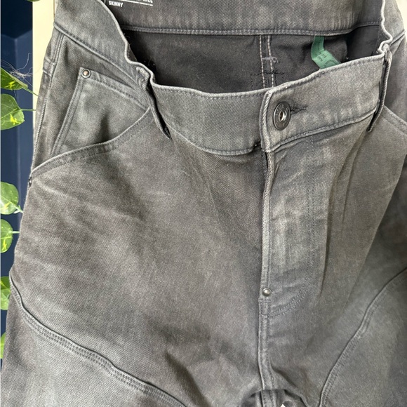 G-STAR RAW men’s grey jeans 3D Zip Knee Skinny 34/36 - Picture 3 of 8